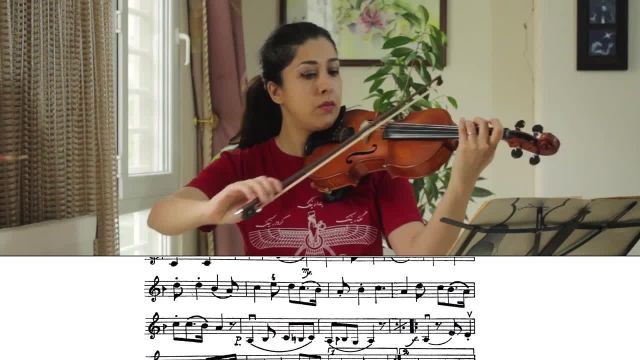 آموزش ویولن ایرانی | آهنگ محلی قوچان "رشید خان"