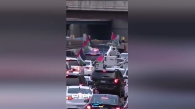 حامیان فلسطین در شیکاگو: تجربه‌ای منحصر به فرد با کاروان خودرویی