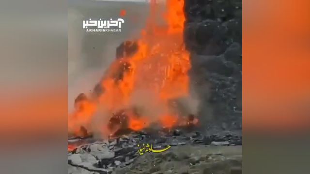 تصاویری زیبا از فوران گدازه آتشفشان | ویدئو