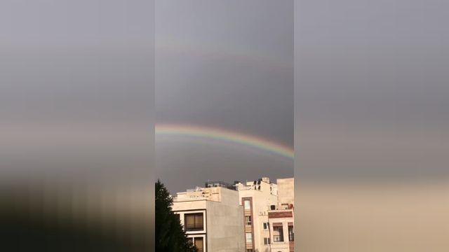 باران تهران و رنگین کمان در مرزداران