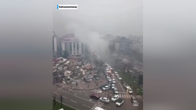 تصاویر هوایی از شدت خسارتهای زمین‌ لرزه در شهر قهرمان‌ مرعش ترکیه