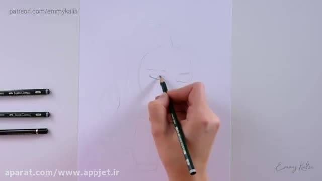 آموزش نقاشی/چهره با مداد برای مبتدی ها