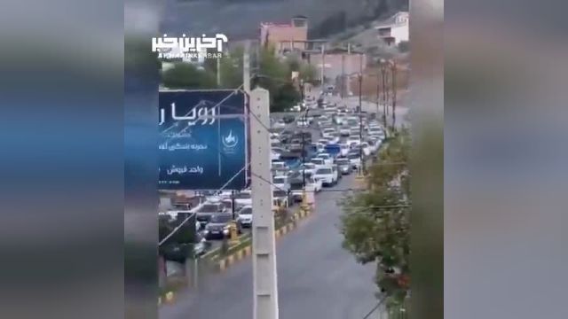 ترافیک سنگین در مرزن آباد مازندران + فیلم