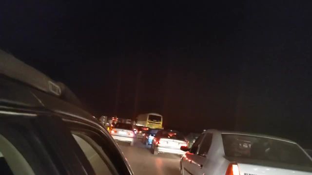 ترافیک سنگین شب گذشته در ورودی مرز مهران