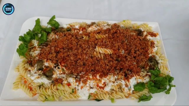 روش پخت ماکارونی افغانی با گوشت چرخ کرده فوق العاده خوشمزه و مجلسی