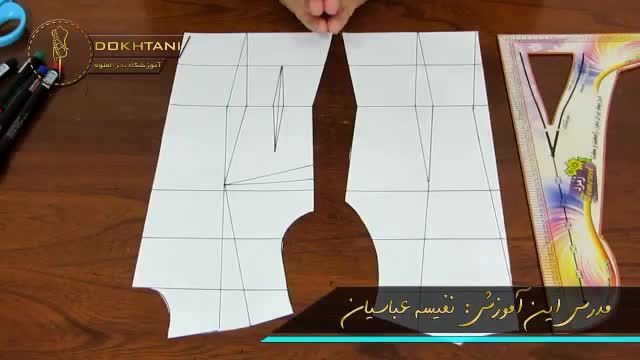 آموزش کشیدن الگو برای یقه کراواتی