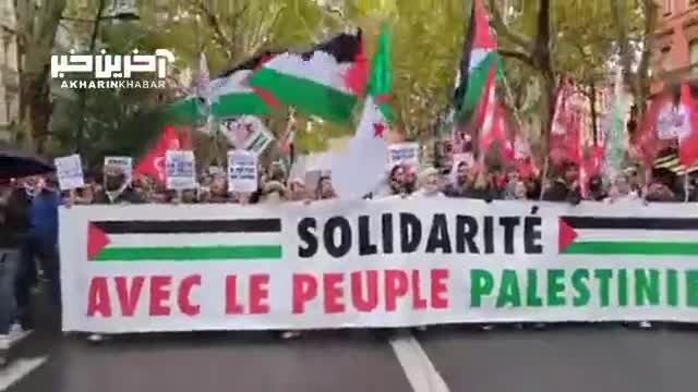 اجتماع گسترده در تولوز فرانسه در حمایت از مردم غزه