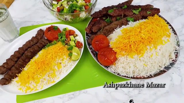 طرز تهیه چلو کباب کوبیده ایرانی فوق العاده خوشمزه به روش افغانی
