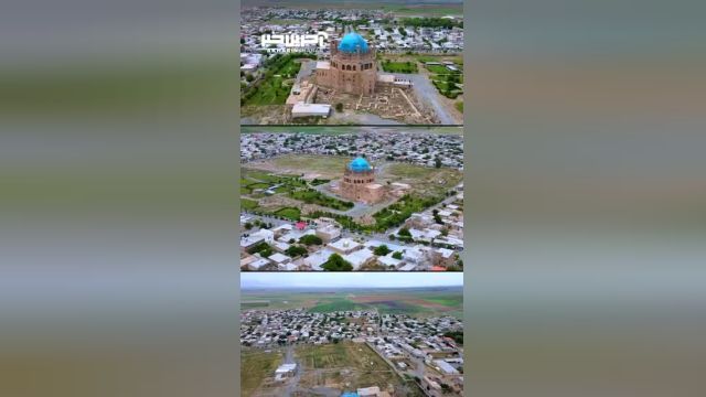 نمایی از گنبد زیبای سلطانیه در زنجان