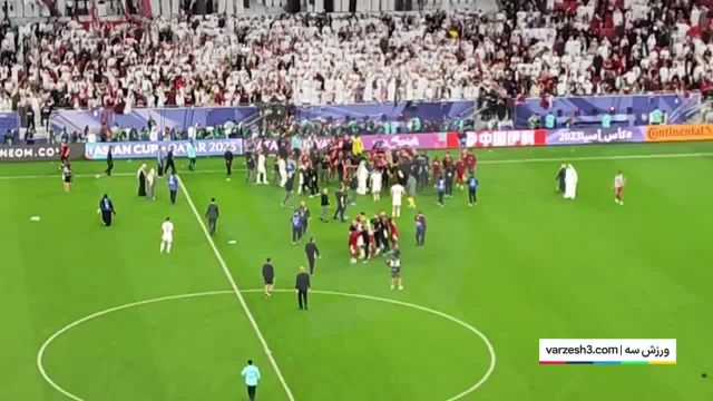 درگیری مهدی طارمی با قطری ها بعد سوت پایان بازی