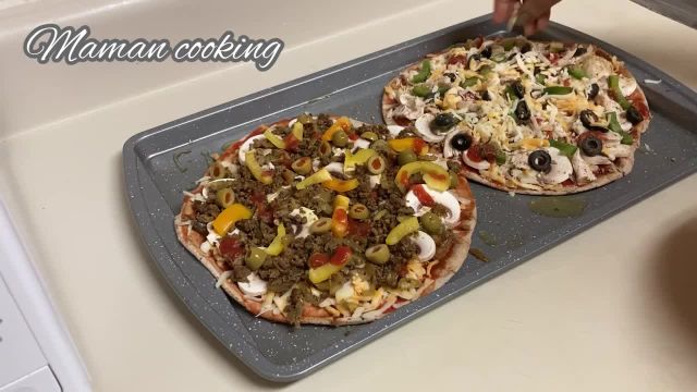 طرز پخت پیتزا مرغ و پیتزا گوشت خوشمزه و مخصوص به روش خانگی
