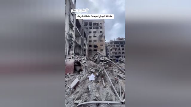 تصاویری از خرابی‌ های شهر فلسطین که توسط بمباران اسرائیلی نابود شده است