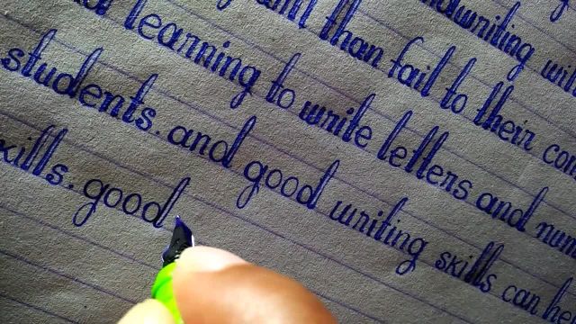 نحوه نوشتن با خودکار | خوشنویسی حروف انگلیسی به سبک تحریری