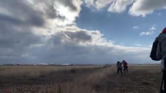 جنگنده بدون سرنشین ترکیه در آسمان | فیلم