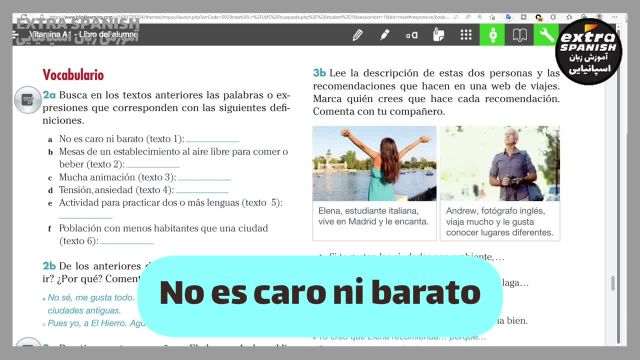 آموزش سریع زبان اسپانیایی با کتاب Vitamina - پارت 59