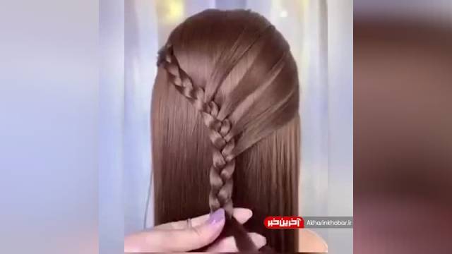 آموزش بافت موی دخترانه مدل کلاسیک برای موهای بلند | ویدیو