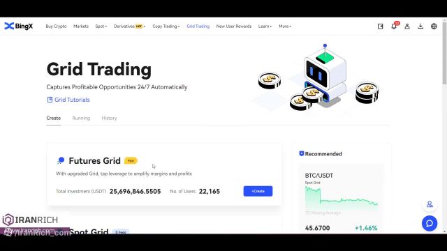 گرید تریدینگ Grid Trading صرافی BingX