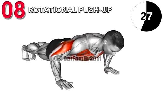 حرکت شنا (Push-Up) بهترین تمرین برای تقویت قفسه سینه و بازوها