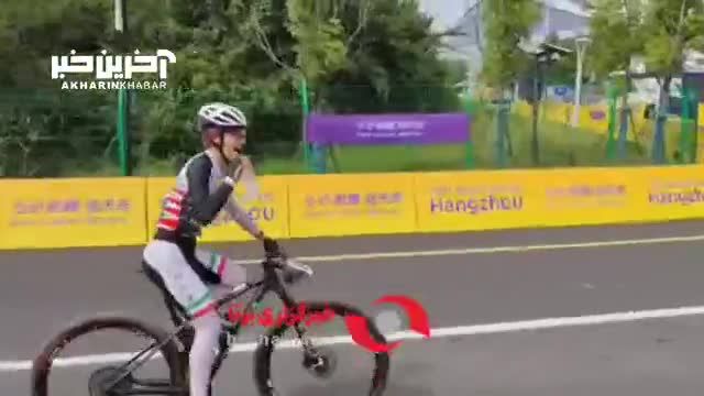 نخستین مدال تاریخ دوچرخه سواری زنان ایران در بازی های آسیایی هانگژو