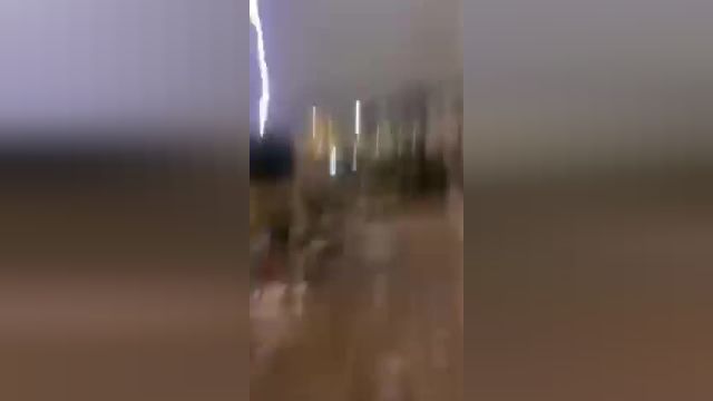 رعد و برق وحشتناک  در  شهر جده عربستان | ویدیو