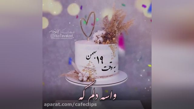 کلیپ تبریک تولد 19 بهمن || جشن تولد || استوری تولدت مبارک