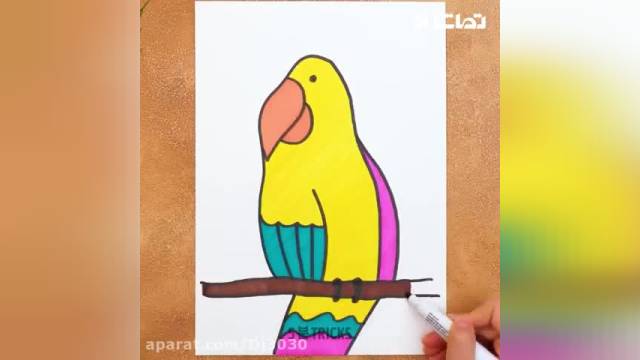 کلیپ آموزش نقاشی حیوانات با کمک دست