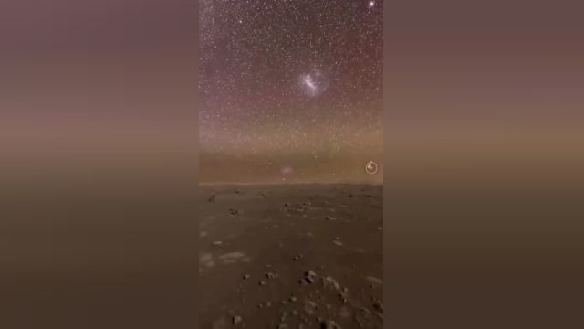 شگفت‌انگیز: تجربه‌ای خیره کننده از آسمان شب مریخ در تصویر