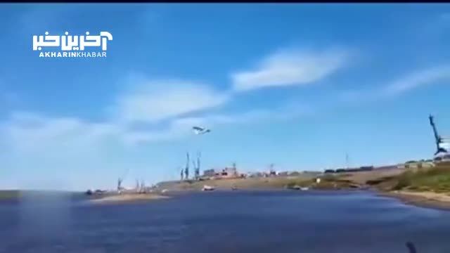 لحظه سقوط هواپیمای آب نشین در روسیه با 2 کشته