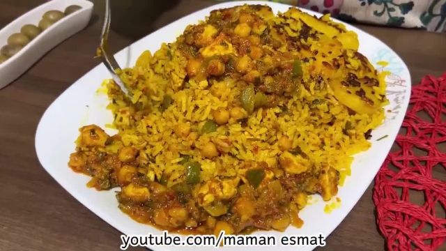 طرز تهیه پلو هندی غذای خوشمزه و مجلسی با سالاد شیرازی