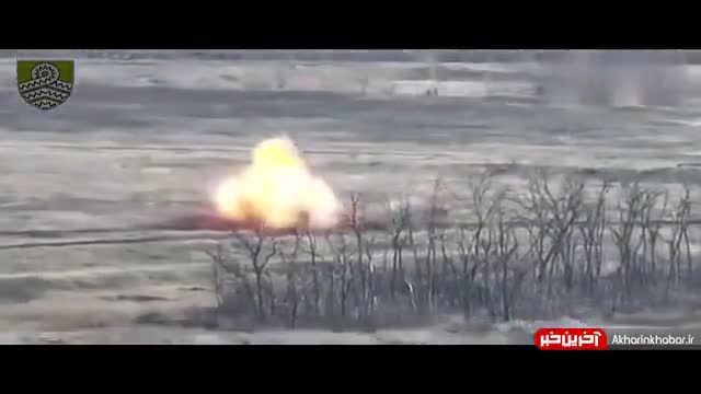 انهدام دو تانک «Т-72B» ارتش روسیه توسط موشک‌های اوکراینی | ویدیو