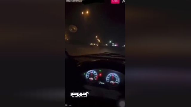 تصادف وحشتناک راننده ایرانی با کامیون وسط اتوبان در حین لایو اینستاگرامی
