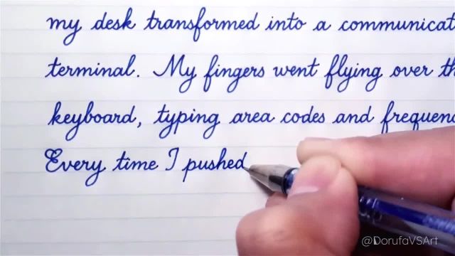 دست خط برای مبتدیان | تمرین نوشتن خط شکسته انگلیسی