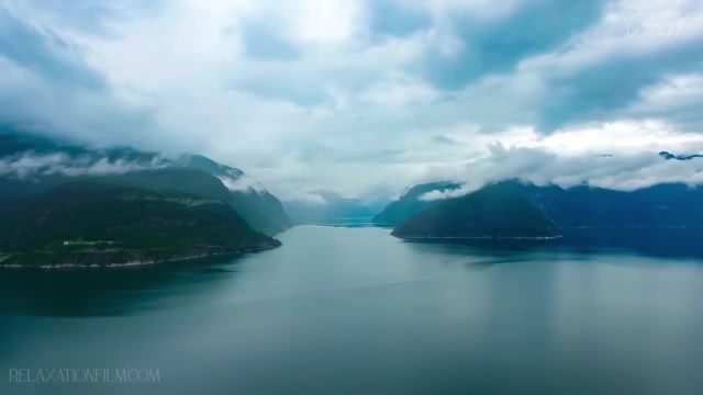 نمای افق در نروژ | طبیعت شگفت انگیز با موسیقی آرامش بخش