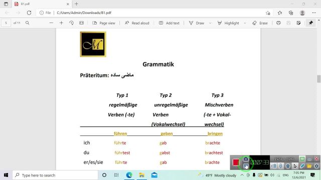 آموزش ترکیبی زبان آلمانی Menschen | درس دوم (B1)