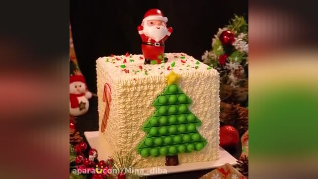 آموزش تزیین کیک و دسر با تم کریسمس 2023