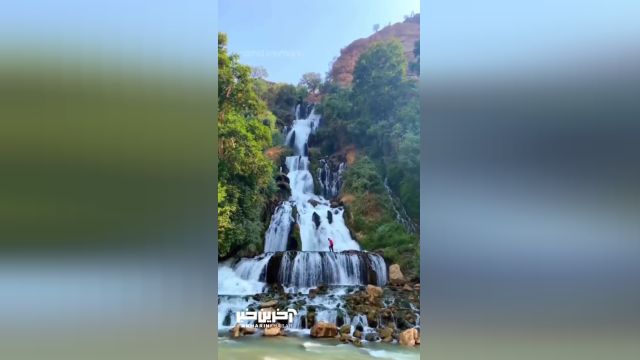 تصاویر زیبای آبشار لندی در چهارمحال و بختیاری