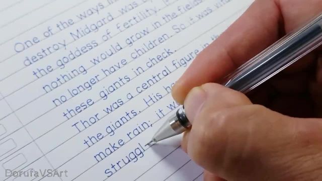 دست خط زیبا و منظم به سبک چاپی | خوشنویسی انگلیسی