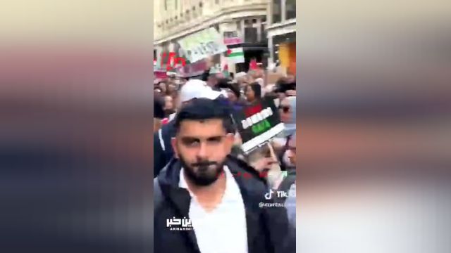 تظاهرات یهودیان در لندن در اعتراض به جنگ و خونریزی