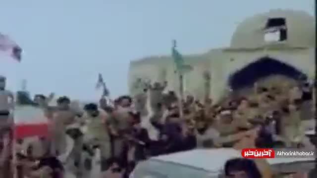 صدای احمد کاظمى هنگام ورود رزمندگان به خرمشهر | شنوندگان عزیز ...