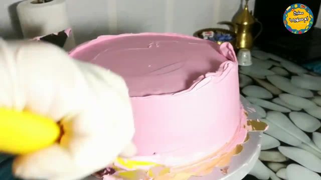 اموزش تزیین کیک زیبا برای تولد|| تزیین کیک
