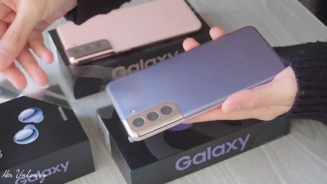 آنباکسینگ Samsung Galaxy S21 Phantom Pink & Phantom Violet + Galaxy Buds Pro