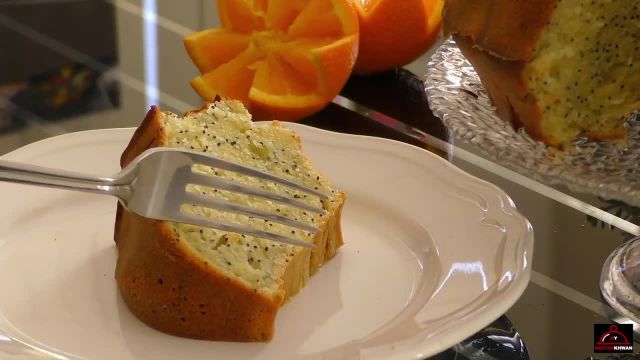 روش پخت کیک پرتقالی خشخاش فوق العاده خوشمزه کیک مجلسی افغان ها