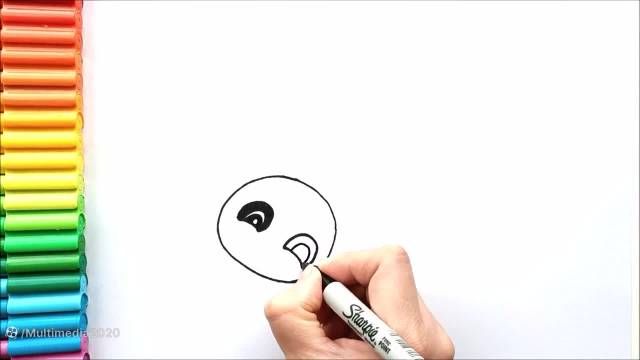 آموزش نقاشی حیوانات _ نقاشی زیبای پاندا