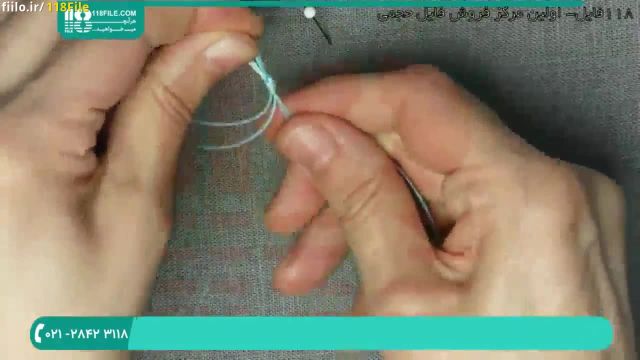 آموزش ساخت دستبند مکرومه با مهره های رنگی