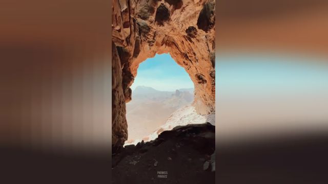 غار ایوب پیامبر در کرمان، با بزرگترین دهانه‌ غار ایران | ببینید