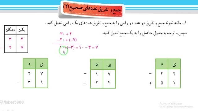 آموزش ریاضی کلاس هفتم -صفحه20