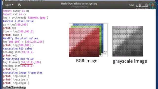 آموزش رایگان پردازش تصویر و بینایی ماشین با opencv python در لینوکس - قسمت 7