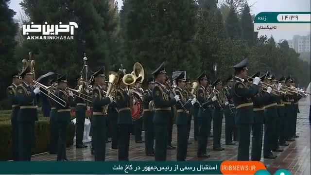رئیسی وارد دوشنبه شد؛ استقبال رسمی از رئیس جمهور در قصر ملت تاجیکستان