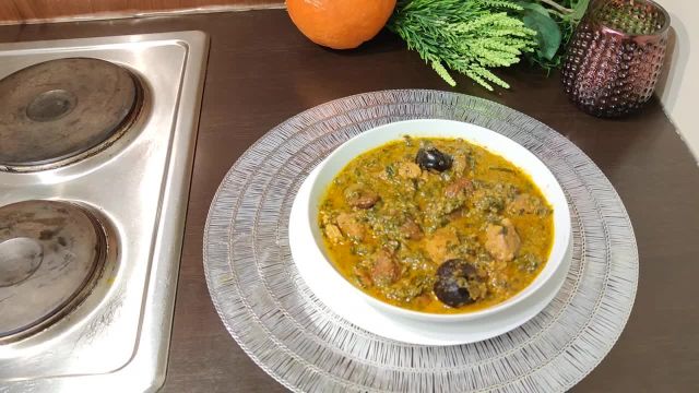 طرز تهیه خورشت آلو اسفناج غذای اصیل و سنتی ایرانی فوق العاده خوشمزه و درجه یک