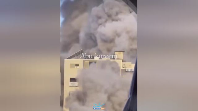 تجربهٔ وحشتناک: بمباران یک خانه مسکونی در غزه به فیلم برداشته شده